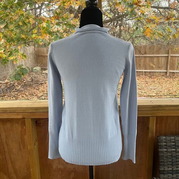French Connection Babysoft High Neck Sweater Light Blue Size S - Picture 5 of 9